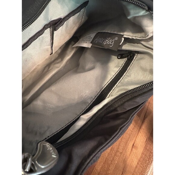 Ameribag Black Nylon Catskill Shoulder Bag Purse Adjustable Strap - Picture 9 of 9